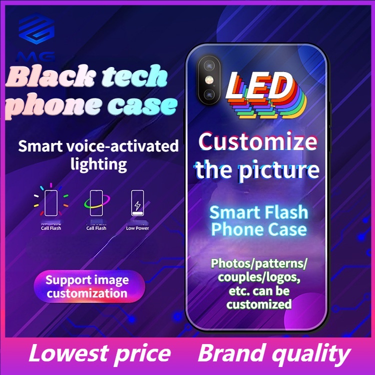 Mg Gửi Hình Ảnh Tự Làm Tùy Chỉnh Cuộc Gọi Và Lời Nhắn Có Đèn LED Và Âm Nhạc Phù Hợp Với iphone Samsung Huawei OPPO VIVO