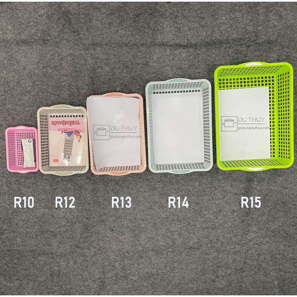 Rổ Nhựa Chữ Nhật Đa Năng Nhiều Màu Châu Hưng 6 Kích Thước, Nhựa PP Chính Phẩm An Toàn Sức Khỏe Của Gia Dụng Du Thủy | BigBuy360 - bigbuy360.vn