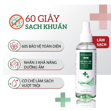 Nước Rửa Tay khô 100ml Kháng Khuẩn Hapicare plus  thơm dịu mát an toàn cho da có vòi xịt tiện dụng