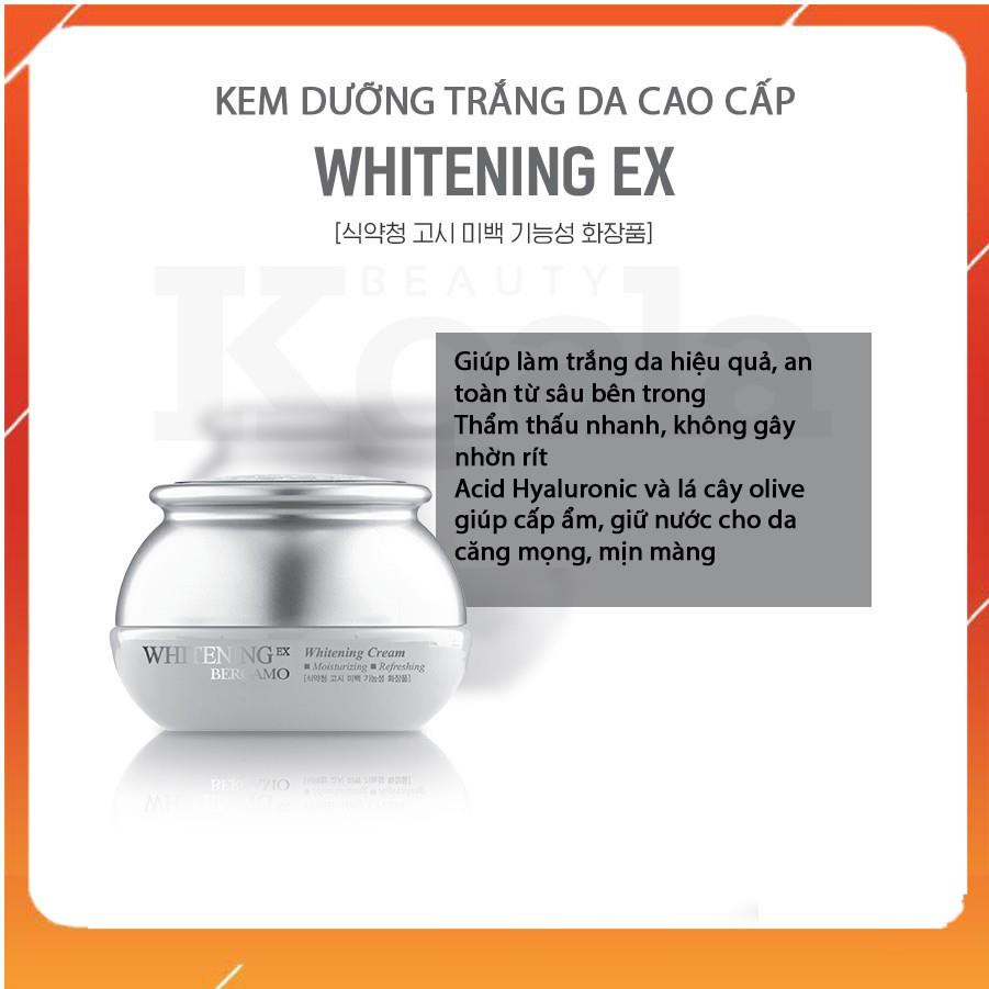 [ Có Sẵn] Kem Dưỡng Trắng Da Và Chống Nhăn Bergamo Whitening Ev Wrinkle Care Cream 50g _mỹ phẩm chính hãng