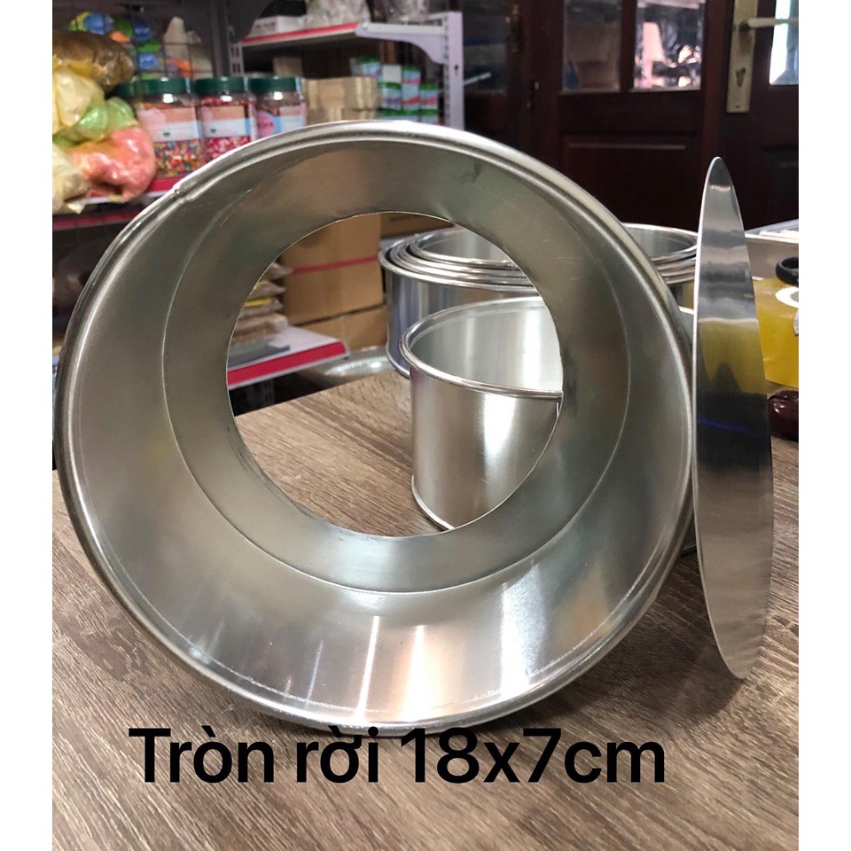 Khuôn nhôm gò tròn rời 18cm