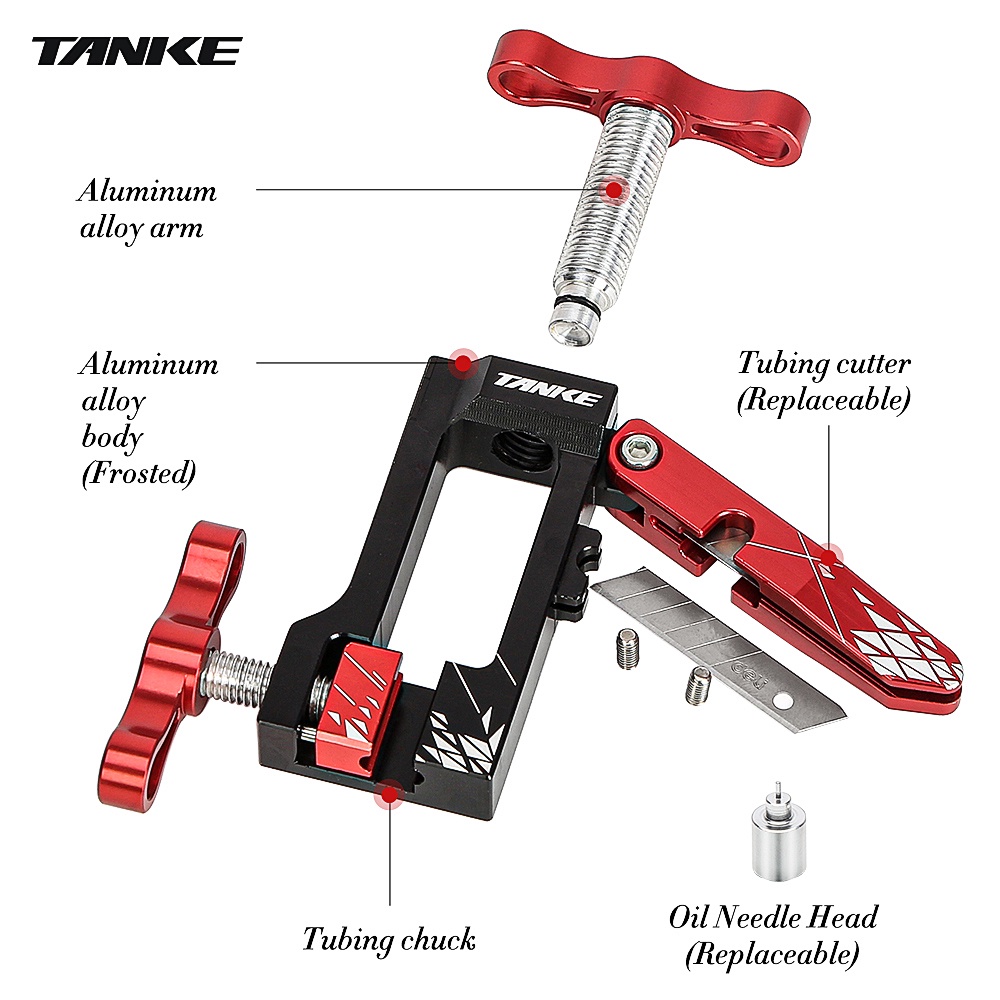 Dụng cụ cắt ống dẫn dầu phanh thủy lực TANKE bằng hợp kim nhôm cho xe đạp leo núi MTB