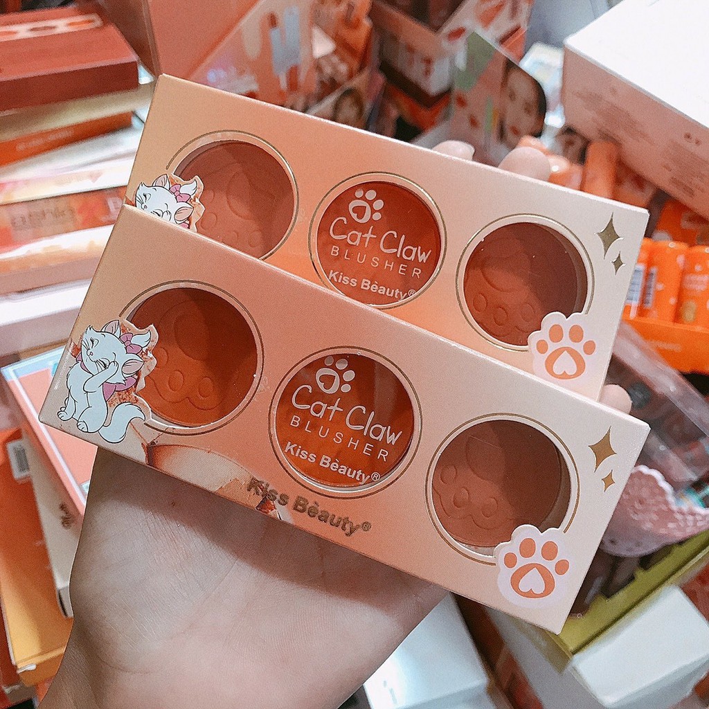 Má Hồng Kiss Beauty Cat Claw 3 ô Thái Lan | BigBuy360 - bigbuy360.vn