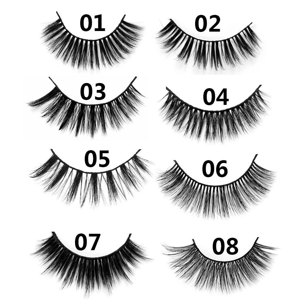 BORAG Set 10 Cặp Lông Mi Giả 3D Dài Tự Nhiên SKONHED