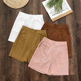 Quần short đũi lưng cao
