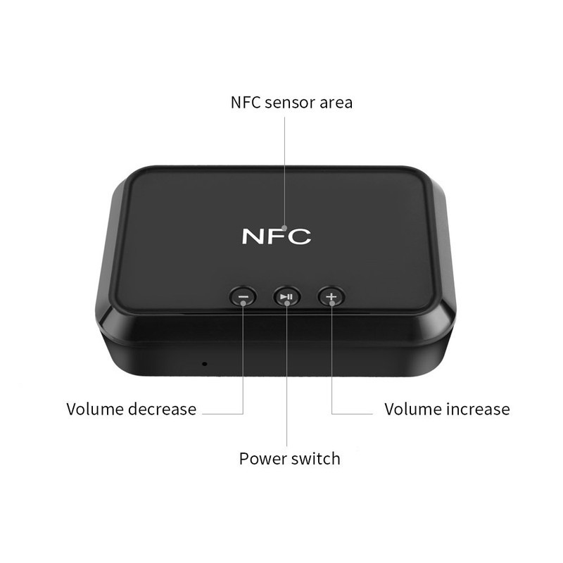 Thiết Bị Nhận Bluetooth, Nfc Cho Loa Và Amply - Bluetooth Box Nfc Bl-B10 - Biến Loa, Âm Ly Thường Thành Có Bluetooth