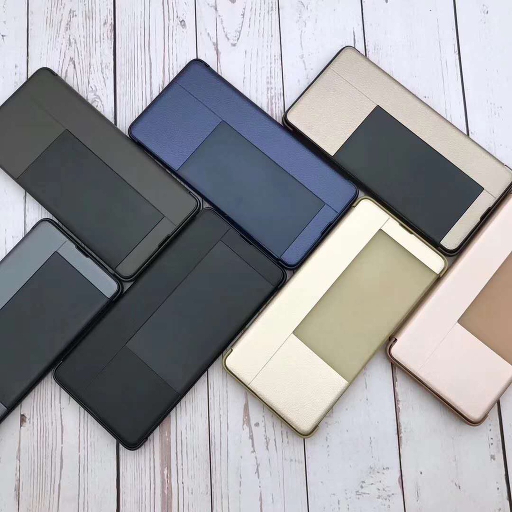 Bao da điện thoại nhựa có ô cửa sổ thông minh Huawei P40 Pro P40 P10 P10 Plus P30 Pro P30 P20 Pro P20 P20 Lite P30 Lite