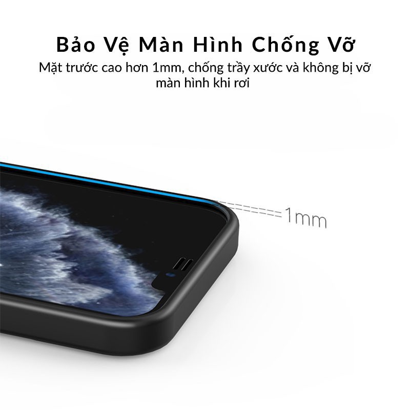 ỐP LƯNG IPHONE CAO CẤP LIKGUS SEXY SERIES CHỐNG SỐC VIỀN MÀU PHỦ MỜ CHỐNG Ố VÀNG 12 PRO MAX 11 PRO MAX