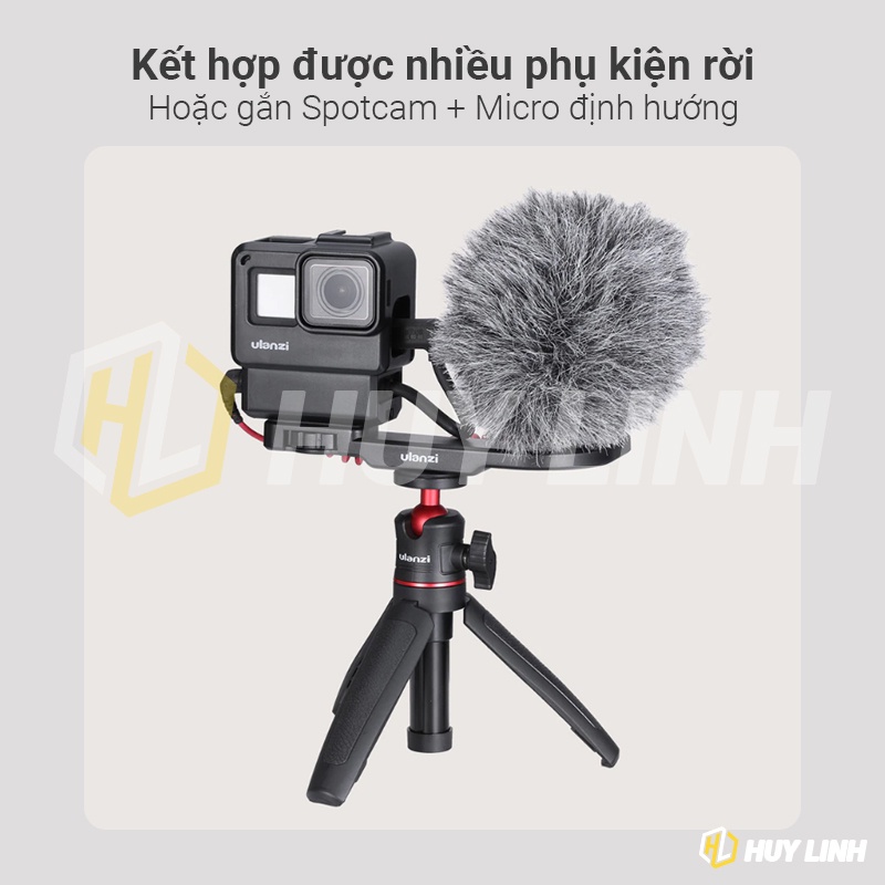 Ngàm mở rộng Ulanzi PT8 / PT9 - Miếng Plate gắn thêm đèn trợ sáng và micro định hướng