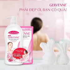 Sữa tắm trắng da Gervenne Goat's Milk & Pink LiLy 900g