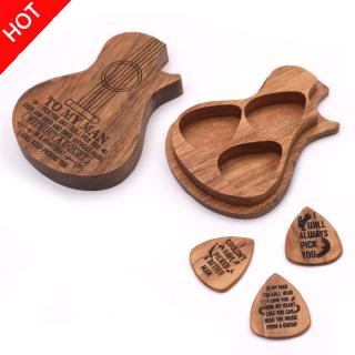 Guitar Pick Suit Wooden Guitar Picks Case Delicate Guitar Picks Guitar Accessories