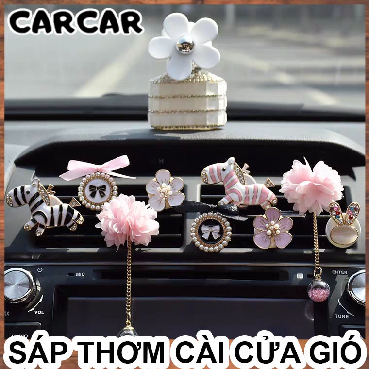 Sáp thơm ô tô cài cửa gió đính đá sang trọng