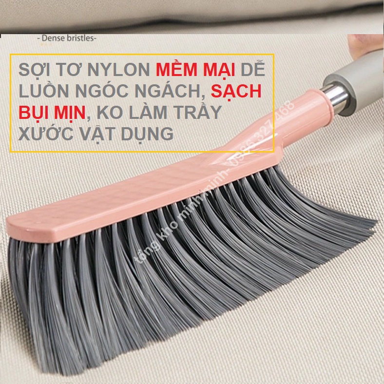 Chổi phủi bụi thảm, Sofa , ô tô, giường chiếu🔔SỢI TƠ SIÊU MỀM, SẠCH BỤI MỊN, TAY CẦM THÉP🔔