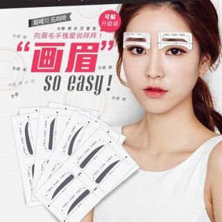 Combo 16 khung dán vẽ chân mày ko sợ lệch
