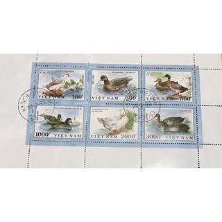Tem sưu tập động vật- gia cầm - vịt 1990 cto