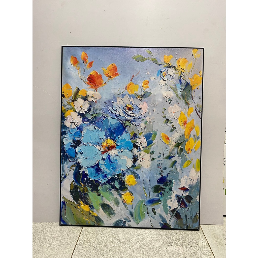 Tranh Canvas Treo Tường, decor Phòng ngủ, phòng khách,cầu thang đẹp ⚡FREE SHIP⚡Mẫu bình hoa, sơn đầu