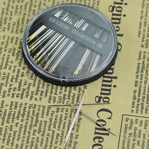 Hộp kim may 30 cây các loại bằng chất liệu thép