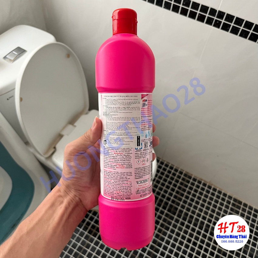 Nước tẩy rửa vệ sinh bồn cầu, nhà tắm Vixol 700ml Thái Lan, diệt khuẩn và làm sạch bồn cầu