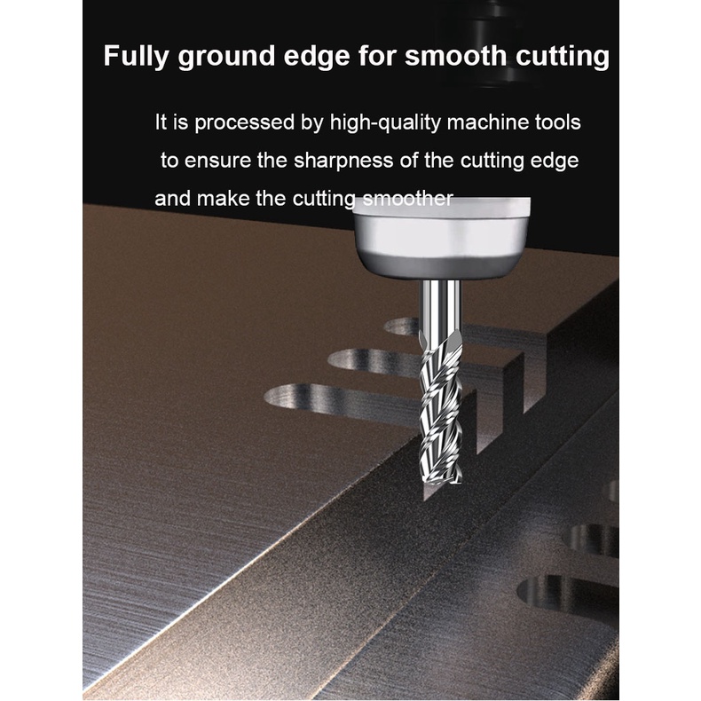 Vsharp Dụng Cụ Cắt Bằng Hợp Kim Thép Rãnh Cuối Cho Dụng Cụ cnc 3 Rãnh