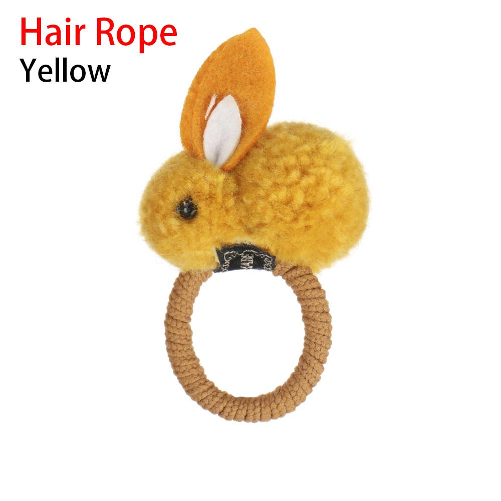 Dây Cột Tóc Co Giãn Đính Bóng Lông Dễ Thương Cho Bé