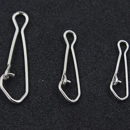 100 Đầu Nối Mồi Câu Cá 15 / 17 / 22Mm Bằng Thép Không Gỉ