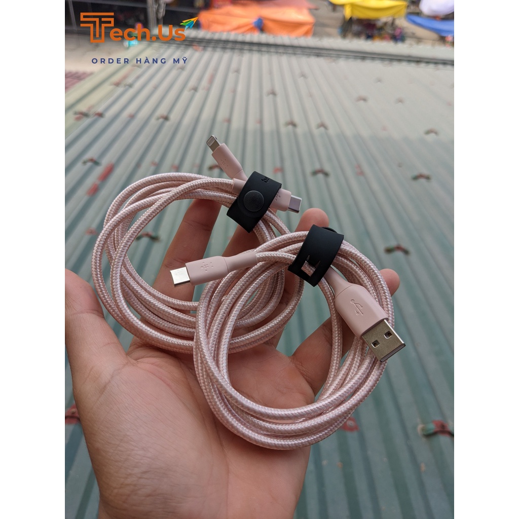 Cáp sạc Belkin MFI Connector Strap 1.5m USB C to và A to C