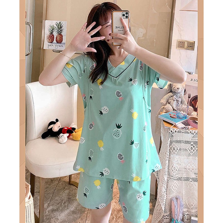 Bộ bầu - bộ sau sinh - chất liệu thun sữa - kiểu mới thời trang ( đùi sau sinh né cổ)