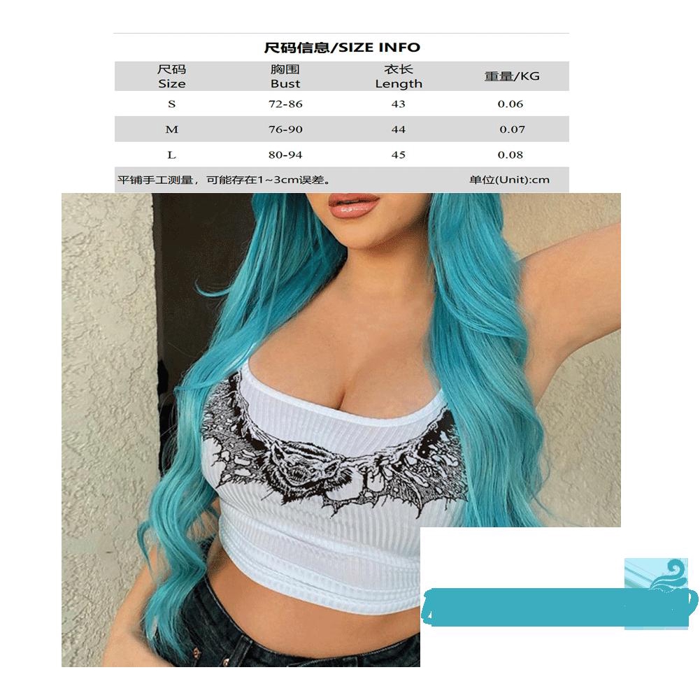 Áo Thun Nữ Cộc Tay Cổ Chữ U Hở Eo In Hình Động Vật Thời Trang