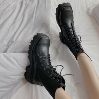 Baals Baalsstock Boots nữ ulzzang B18B đế răng cưa
