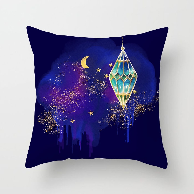 Vỏ Gối Vuông In Hình Tranh Màu Nước Phong Cách Thời Trang Độc Đáo