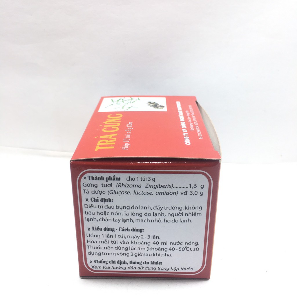 Trà gừng Traphaco hộp 10 túi