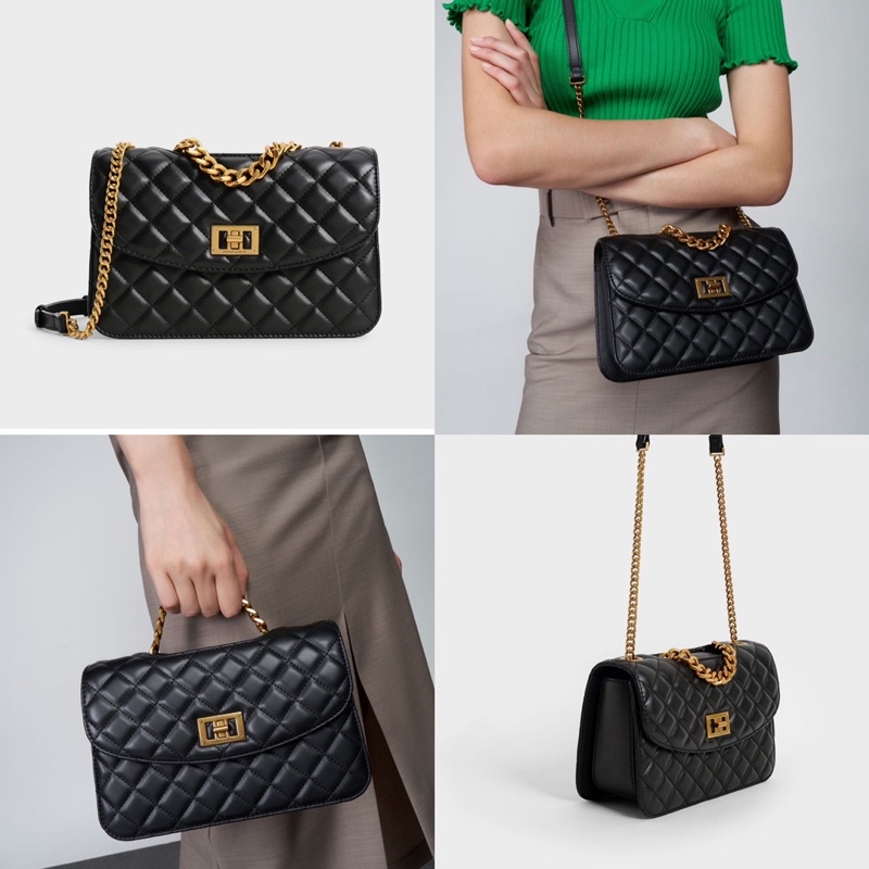 missnhi - Túi xách C.N.K Quilted ô trám