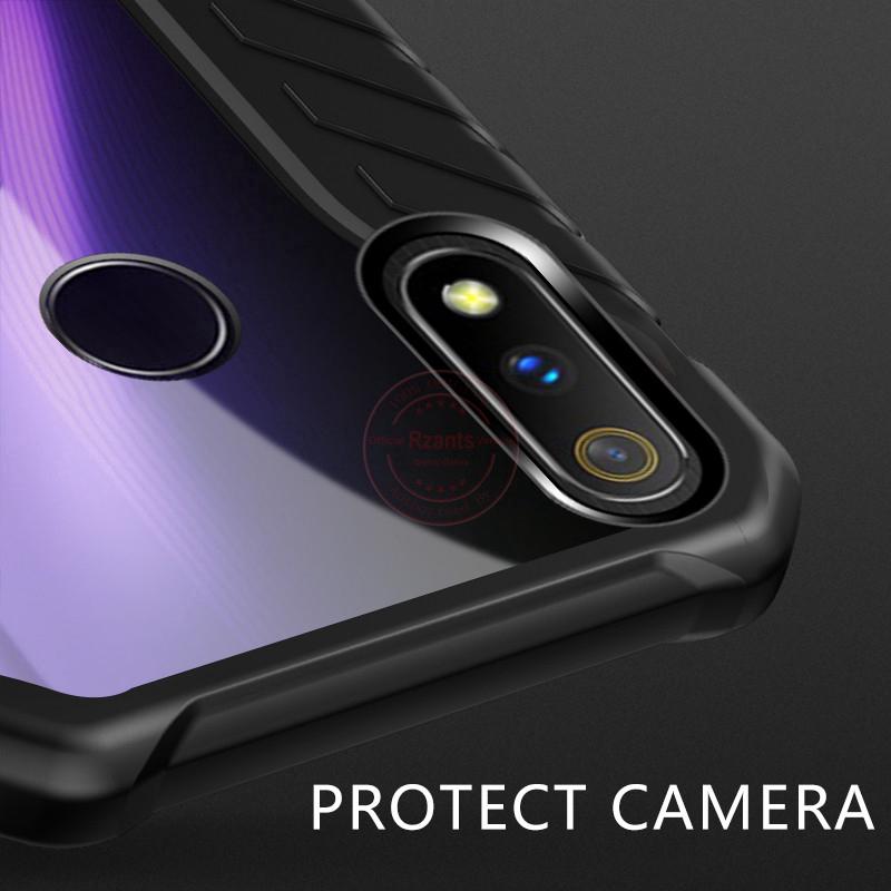 For OPPO Realme 3 Pro Case【Tire Stripe】Soft Rubber Hard Transparent Back Slim Thin Cover