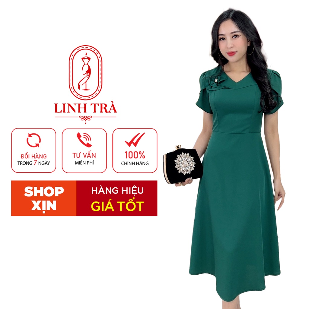 (TM 641) Cao Cấp Vải Chéo Ý Dáng Dài Sang Trọng Quý Phái Cực Xinh Bigsize Đi Tiệc