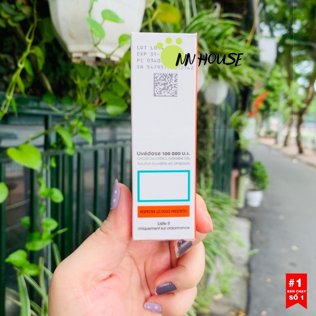 Vitamin D3 Uvedose 100 000 U.I bổ sung canxi hỗ trợ xương khớp, vitamin D an toàn cho bé từ 18 tháng, vitamine Calcium
