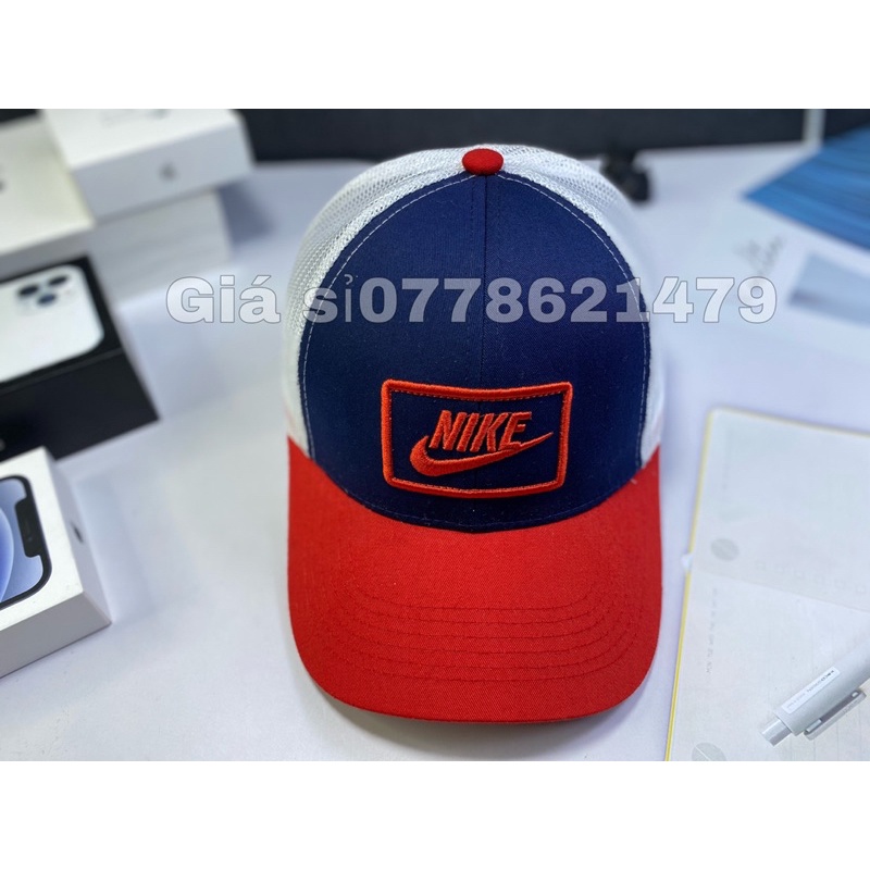Nón kết lưỡi trai thêu màu phối lưới cực chất thời trang