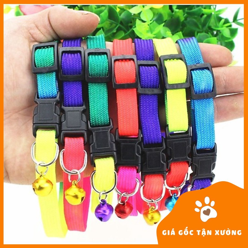 Vòng cổ bảy màu cho chó mèo ( FREE 2-6kg )- PET&amp;JOI