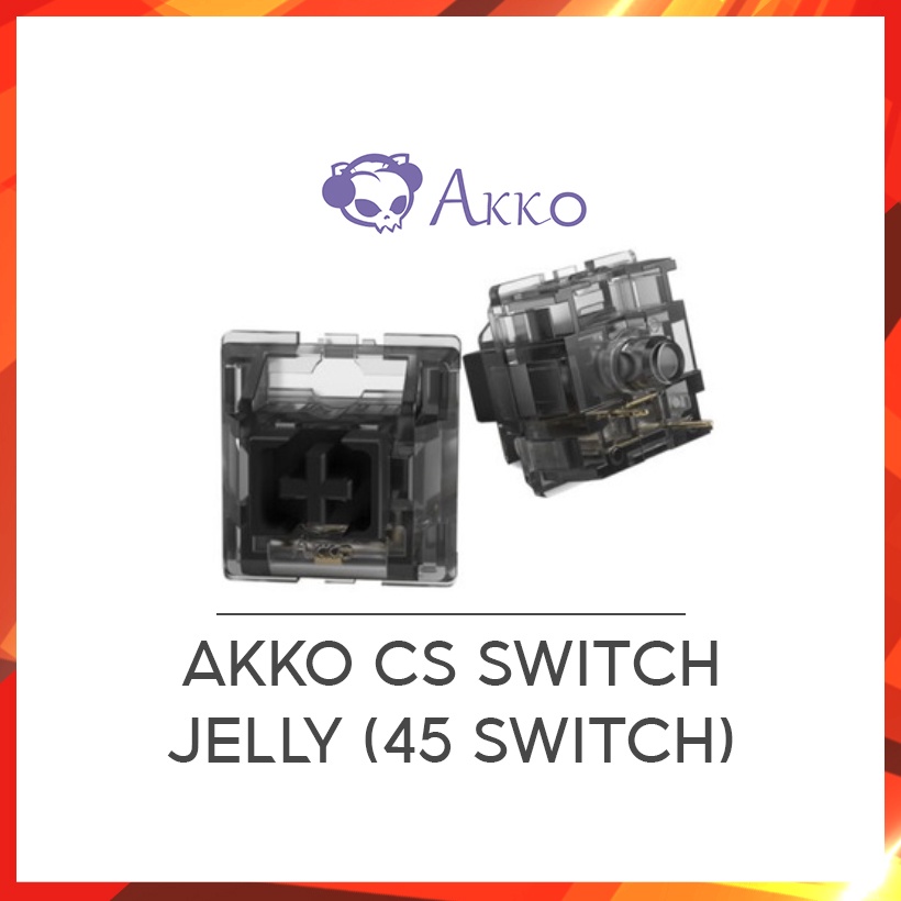Bộ switch AKKO CS - (Jelly Black / Pink / Blue / White / Purple / Sakura /Crystal /Silver / Wine Red ) 45 Switch