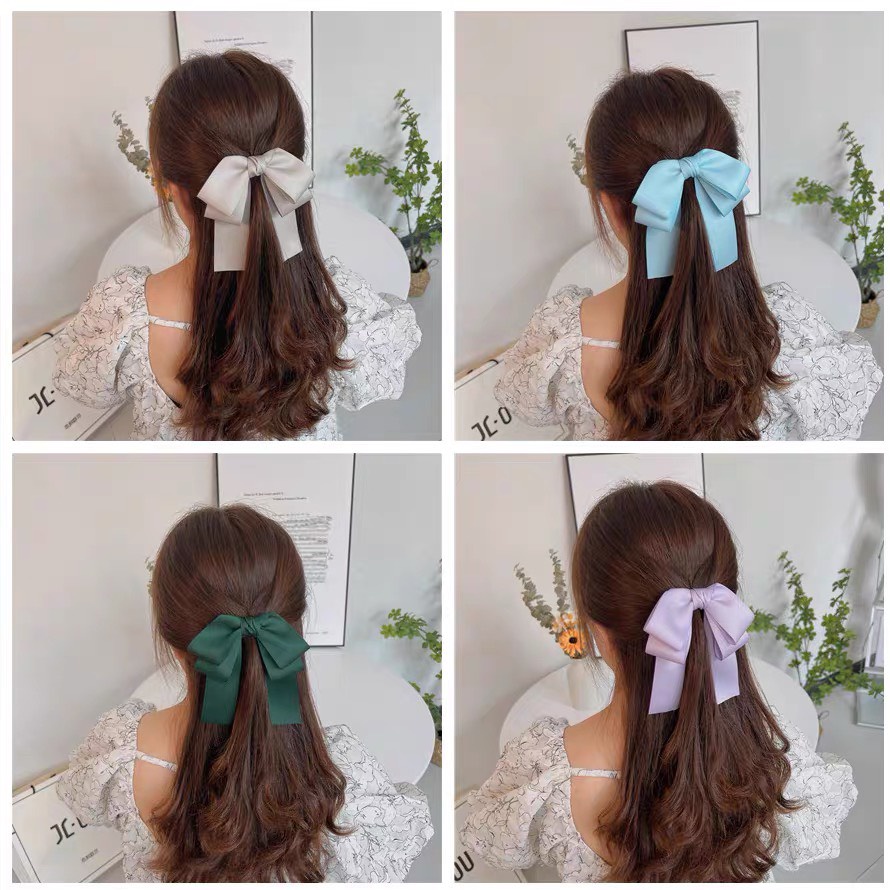 Kẹp tóc nữ nơ vải thời trang, phụ kiện tóc cho phái nữ Y171