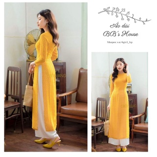 Áo dài chấm bi tiểu thư nhiều màu (HÀNG MỚI VỀ)