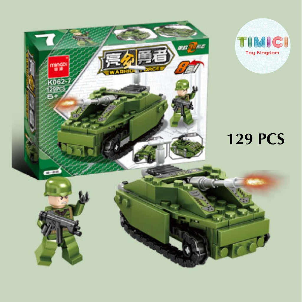 [LC014] Đồ chơi lego xe tăng chiến hạm WARRIOR FORCE '8IN1&quot; xếp hình cho bé