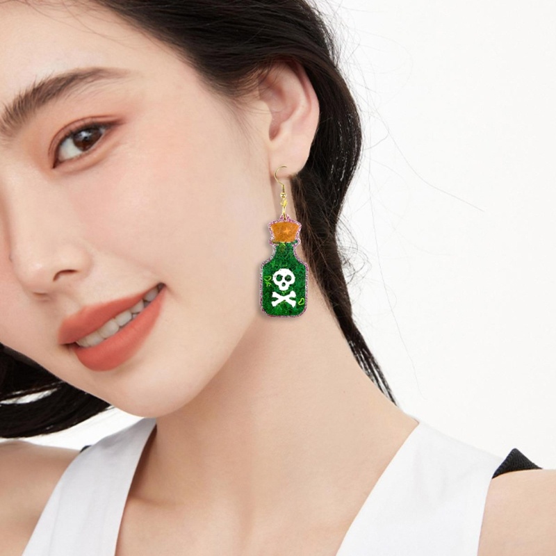 Khuôn Silicone Làm Mặt Dây Chuyền Hình Đầu Lâu / Chai Rượu Độc Đáo