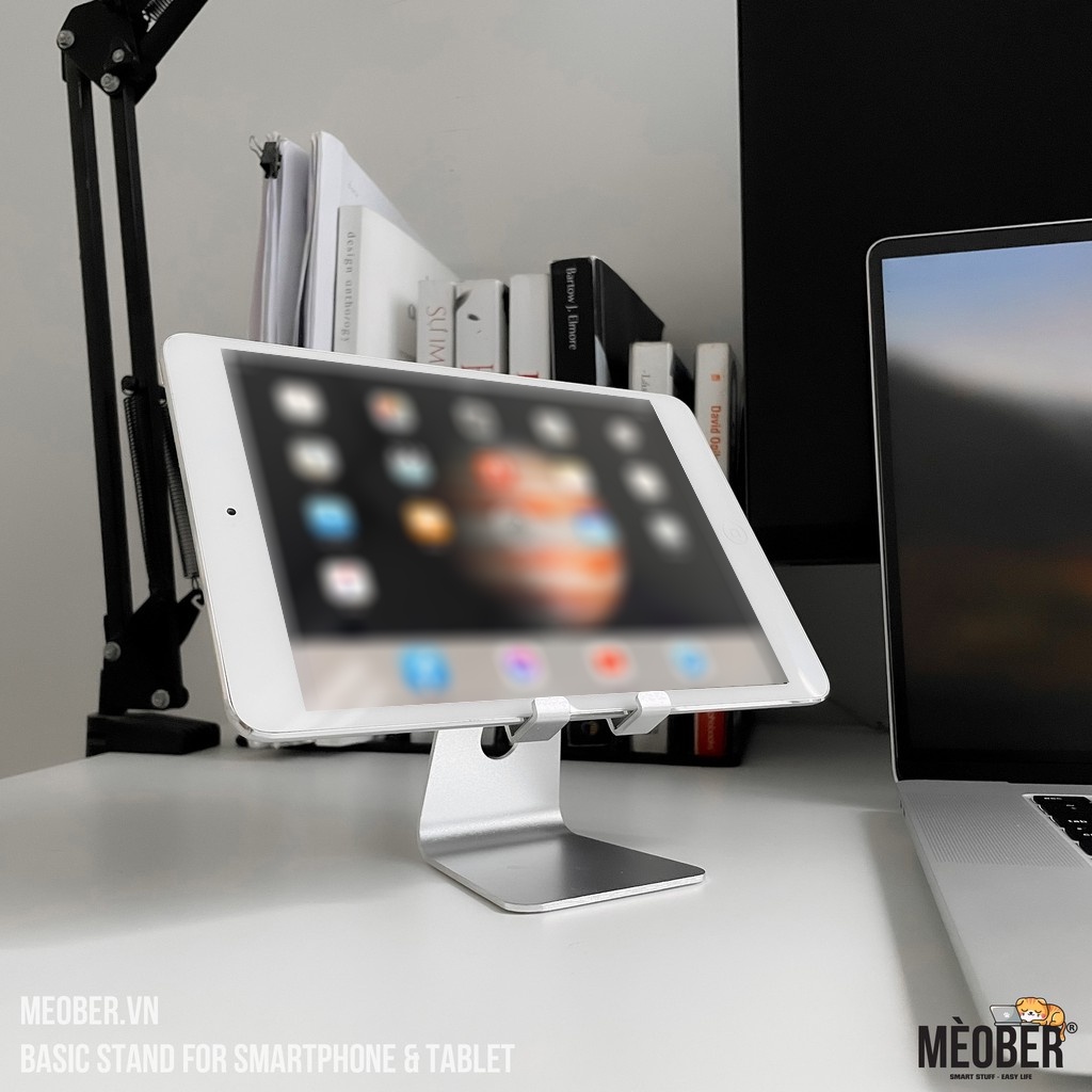 Giá đỡ tản nhiệt iPhone, i pad hợp kim nhôm cao cấp, chắc chắn, tối giản - Basic Stand