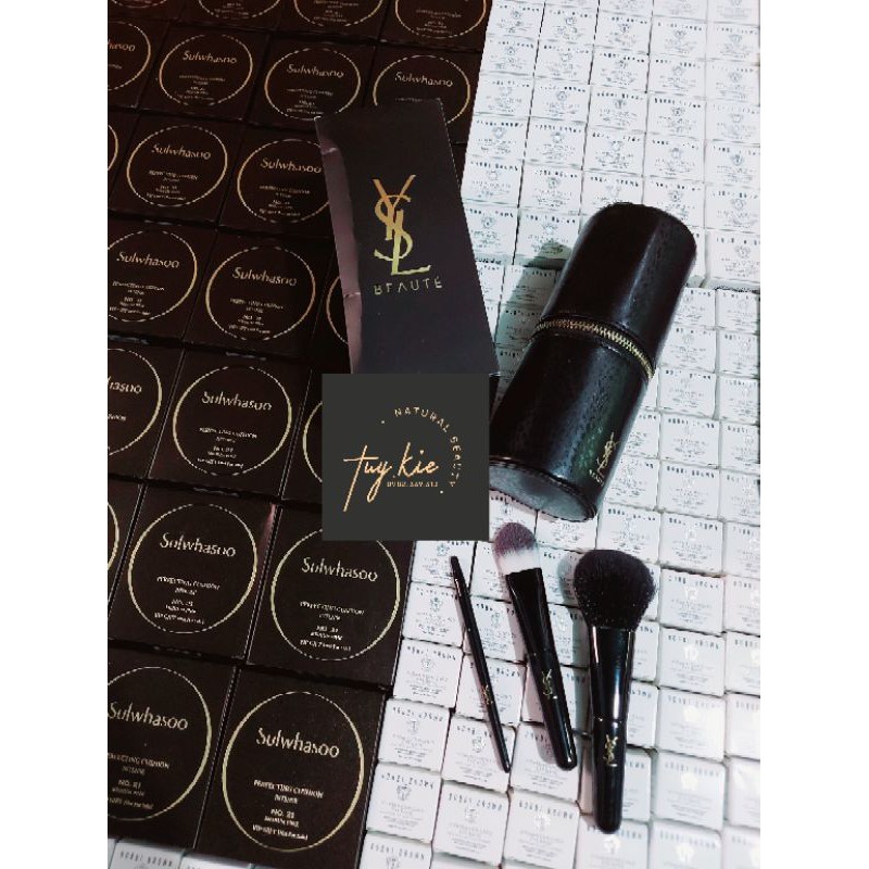 [ Gift Hãng 100% ] Sét Cọ Kèm Túi Của YSL Beauty