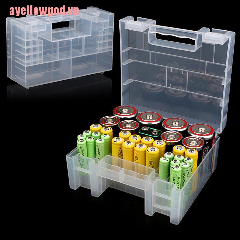 Hộp Nhựa Đựng Pin AA AAA C D 9V