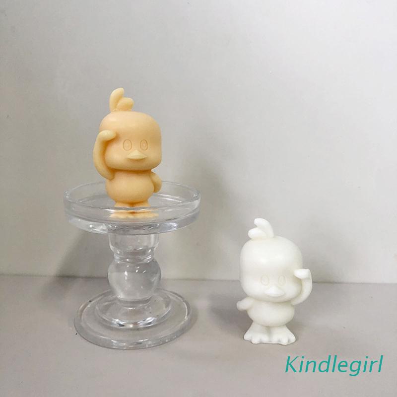 Khuôn Silicon Làm Xà Phòng Resin Epoxy Hình Chú Vịt Dễ Thương Trang Trí Nhà Cửa