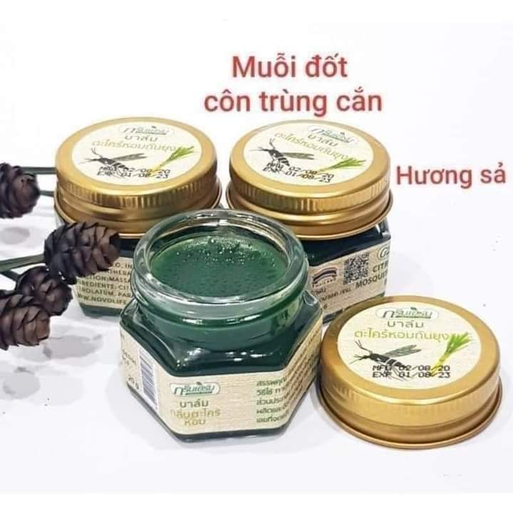 Cao sả bôi muỗi đốt côn trùng cắn Thái Lan Citronella 20g an toàn cho bé từ 1 tuổi