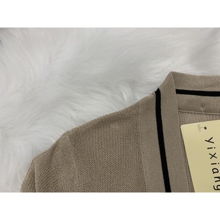 ÁO CARDIGAN VIỀN MỎNG | áo len viền mỏng