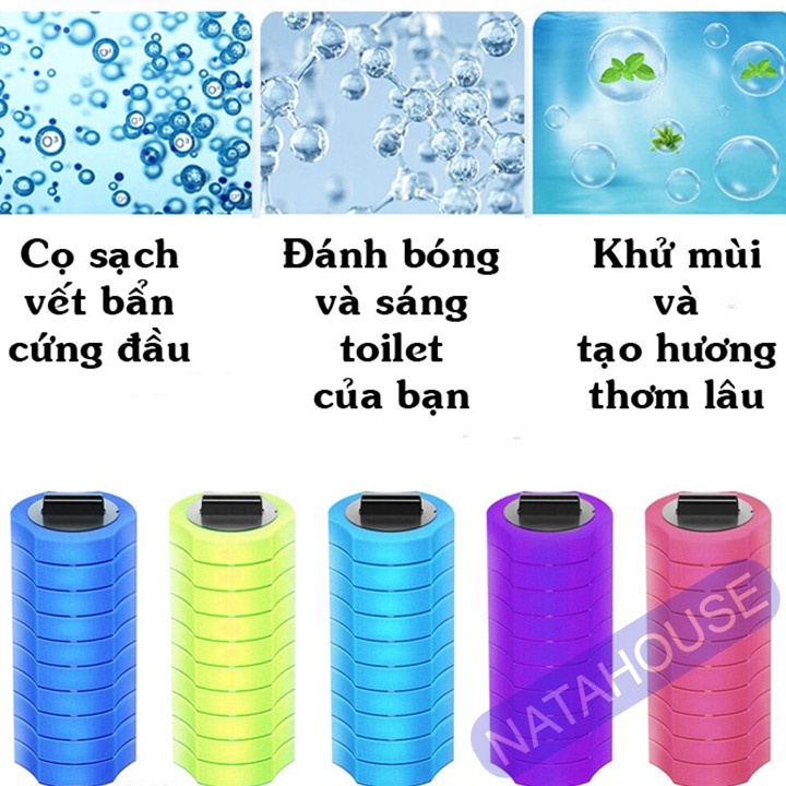 10 Đầu Cọ Bồn Cầu diệt khuẩn dùng 1 lần NATAHOUSE