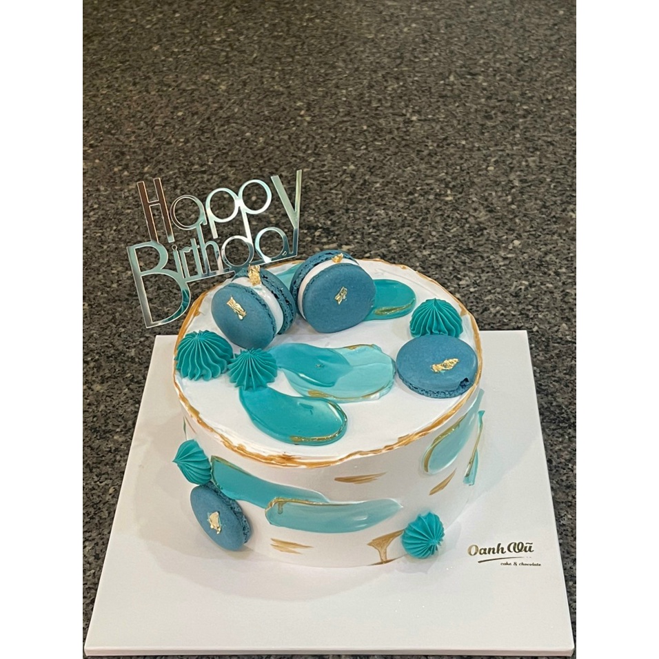 Phụ kiện trang trí bánh sinh nhật, bánh kem - Vỉ bánh macaron 30 cặp size 4cm
